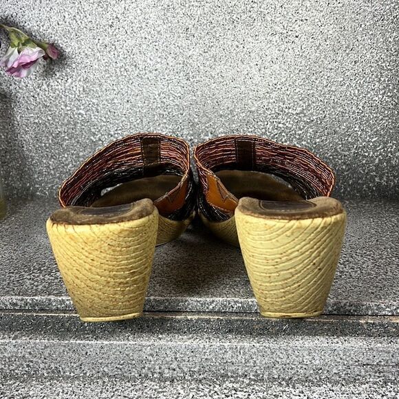 Kim Rogers Jill Open Toed Stretch Sandals Wedges Shoes Size 7.5 - Picture 5 of 7